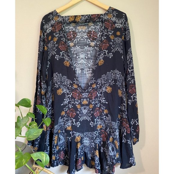 Free People 'Smooth Talker' Open-Back Floral Pattern Dress - Picture 3 of 7